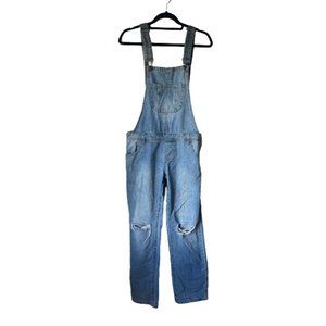 Signature Eight Distressed Overalls Size Medium
